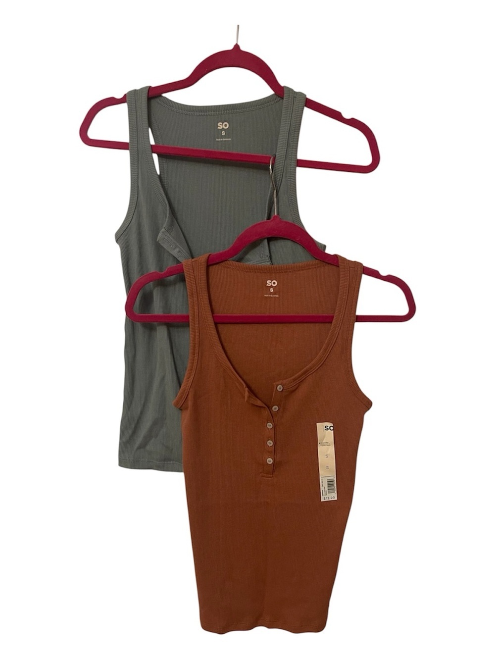 SO Ribbed Tank Tops – Set of 2 (Size Small) – NWT